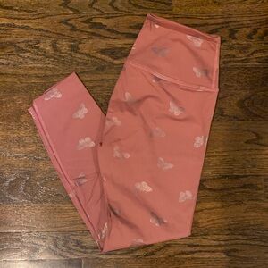 Beyond Yoga Pink Butterfly Leggings